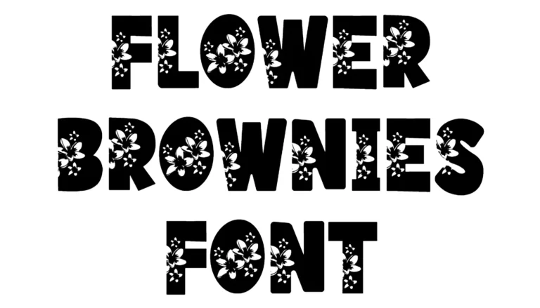 Flower Brownies Font