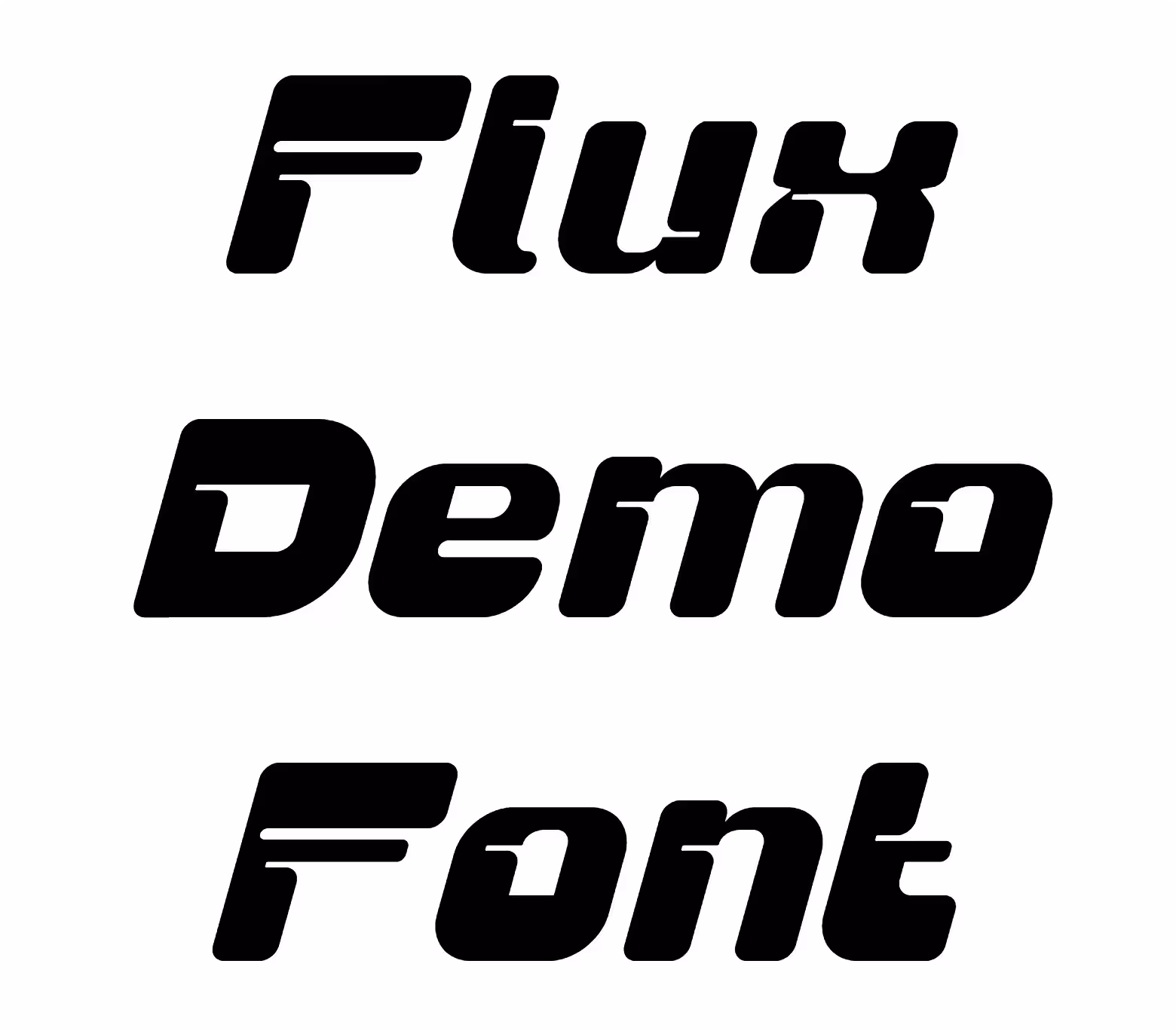 Flux Demo Font