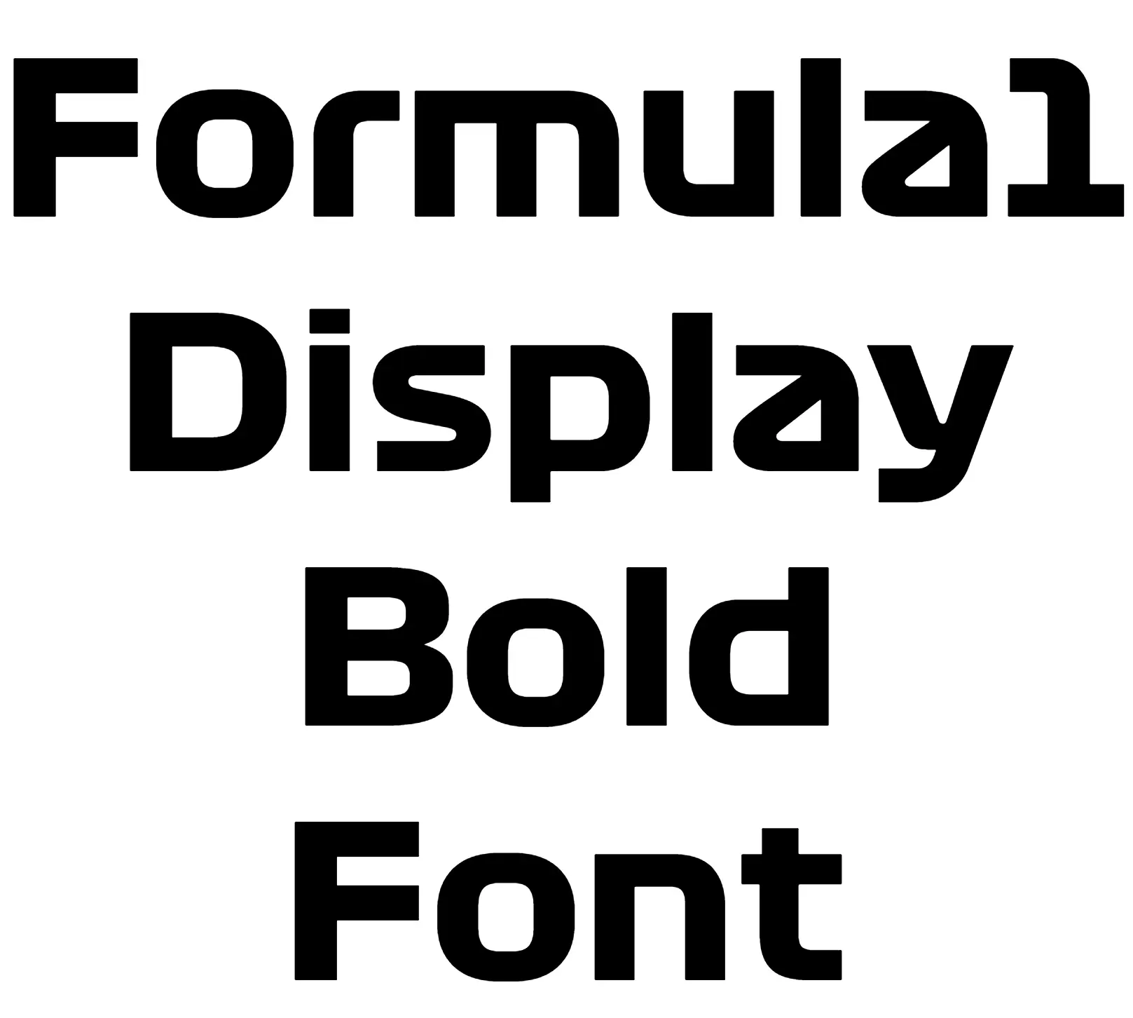 Formula1 Display Bold Font
