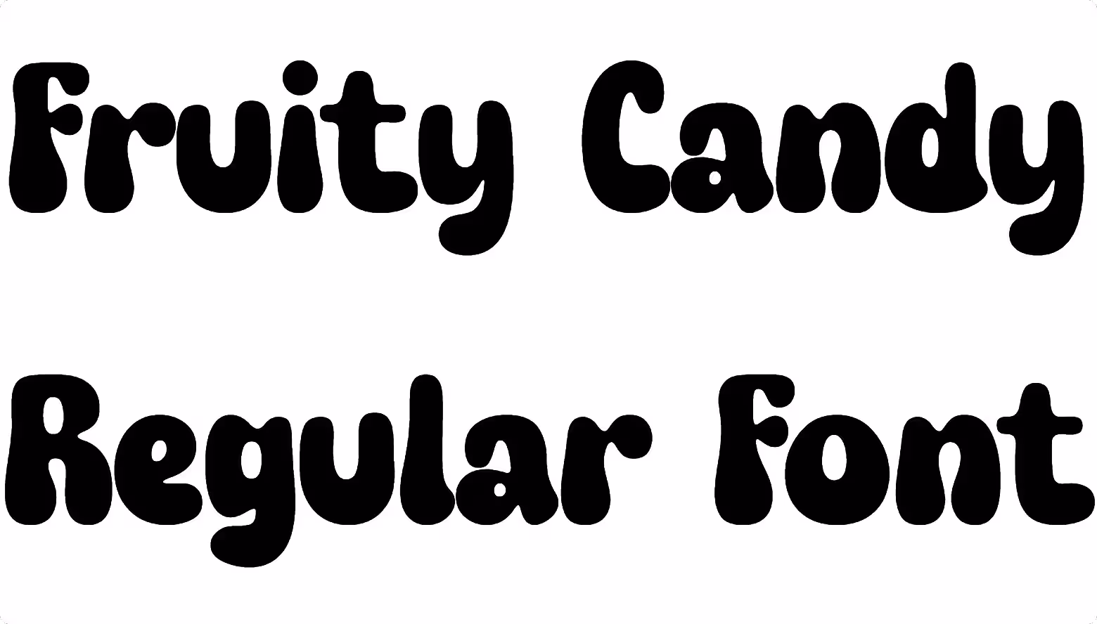 Fruity Candy Regular Font
