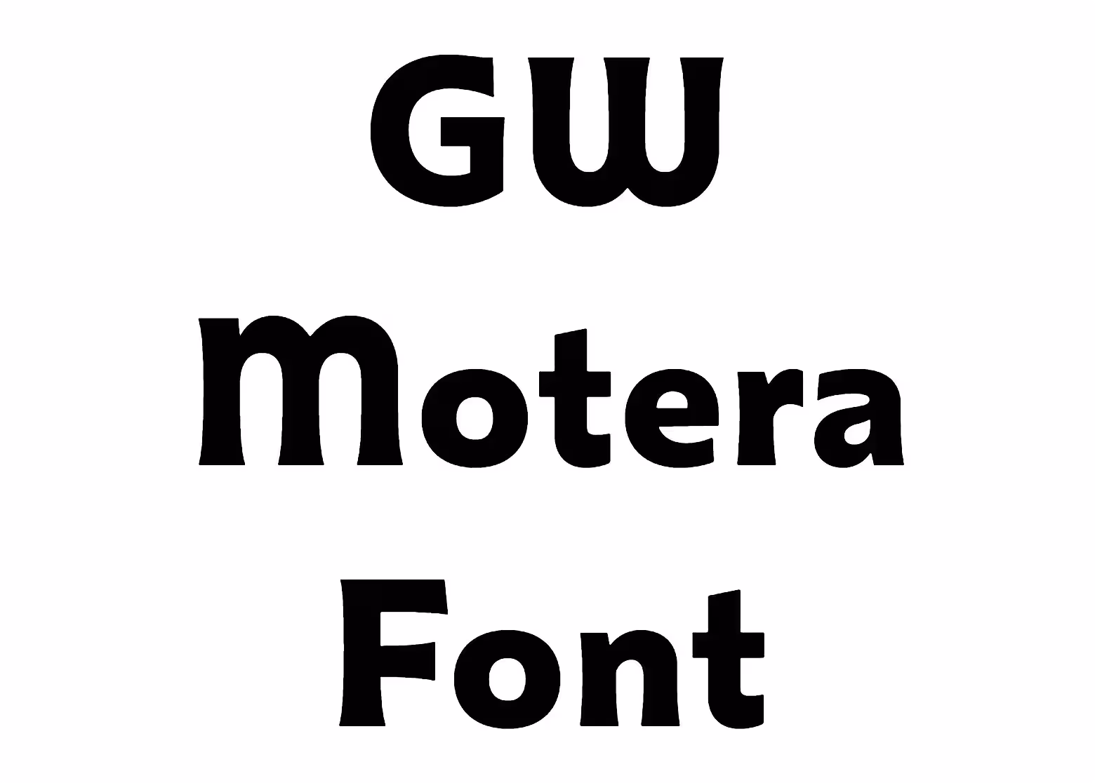 GW Motera Font