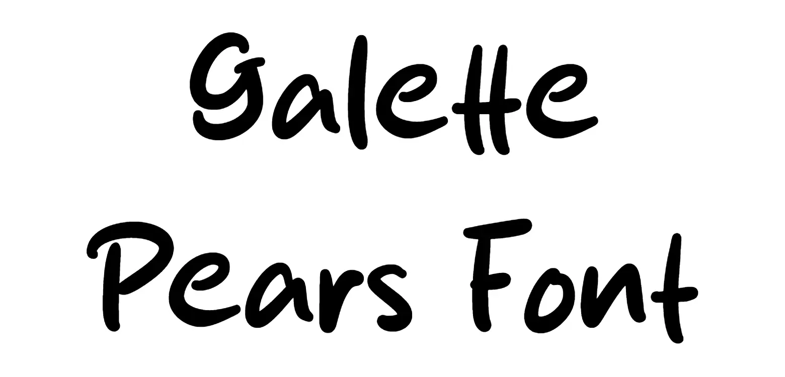 Galette Pears Font