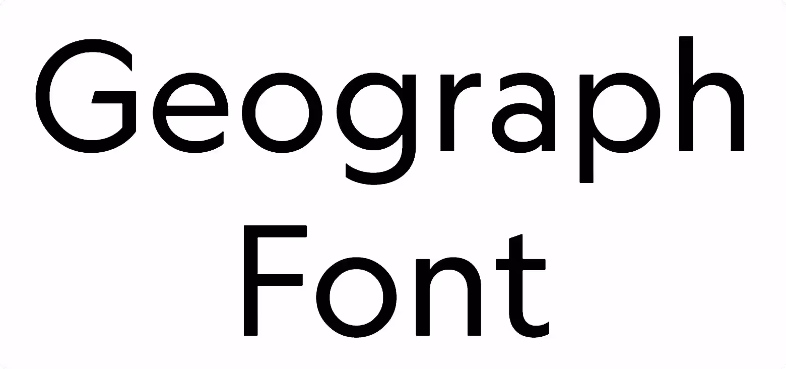 Geograph Font
