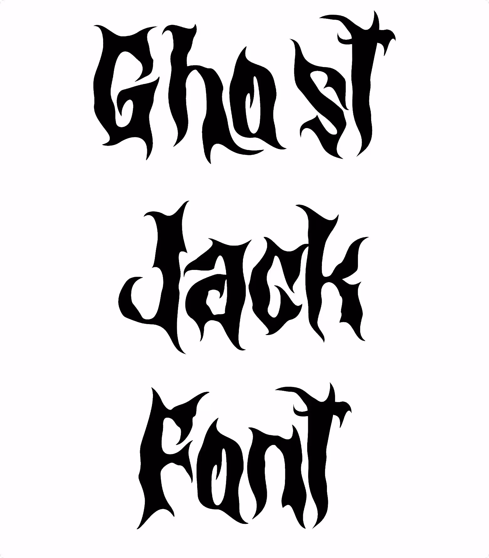 Ghost Jack Font