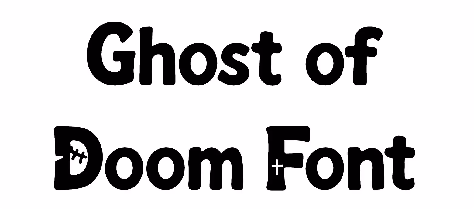 Ghost of Doom Font