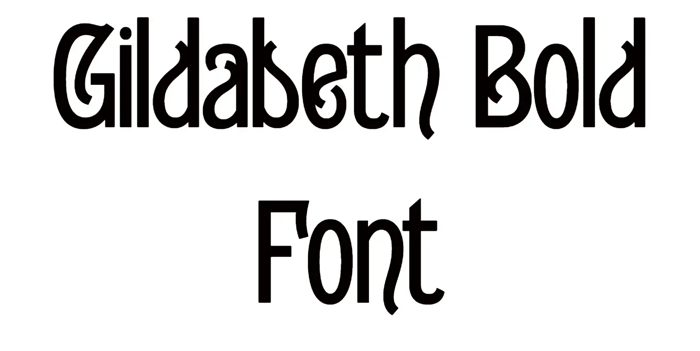 Gildabeth Bold Font
