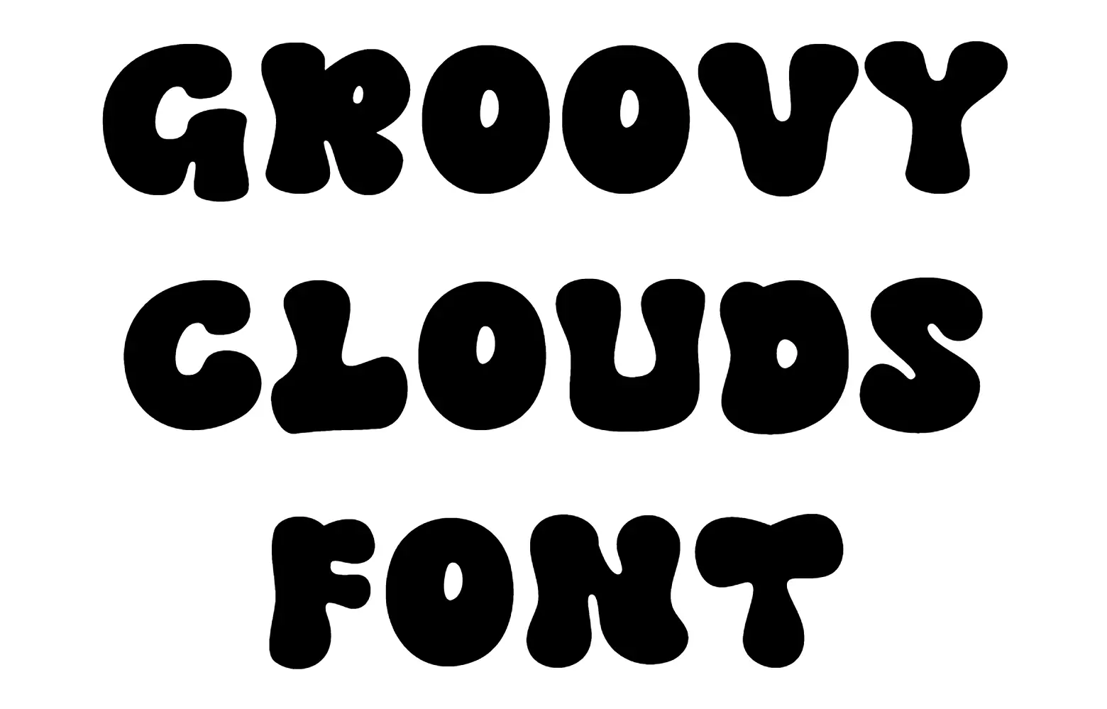Groovy Clouds Font