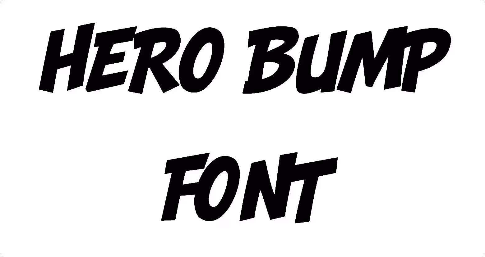 Hero Bump Font