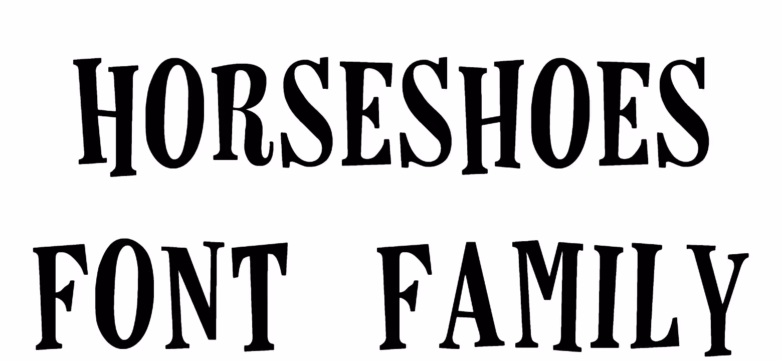 Horseshoes Font Family