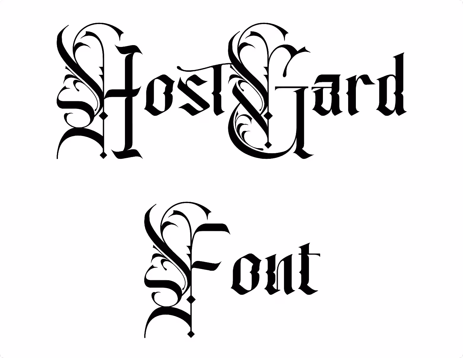 HostGard Font