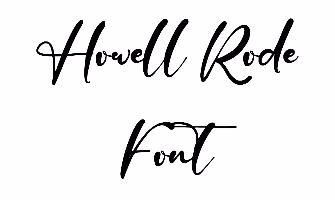 Howell Rode Font