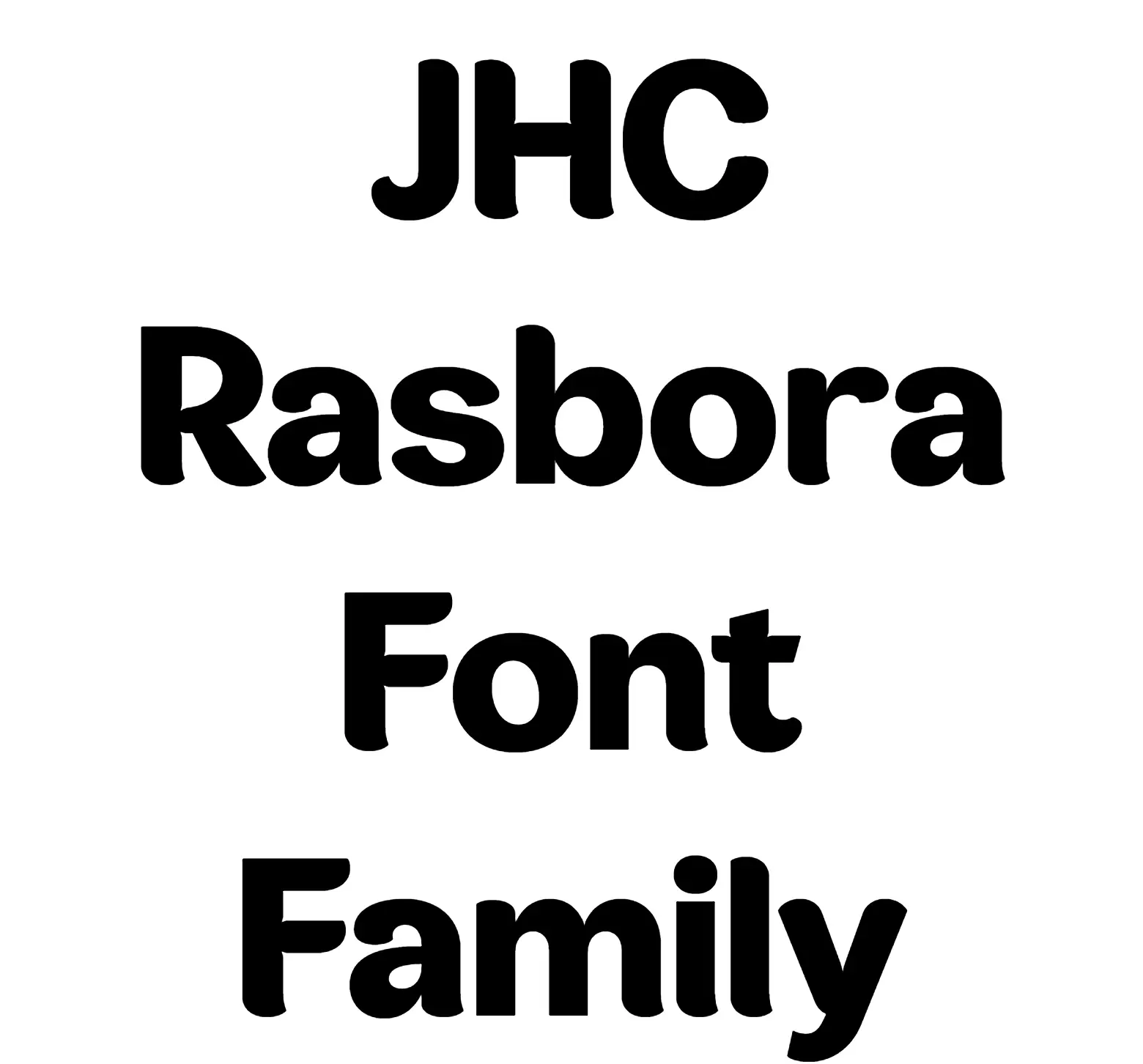 JHC Rasbora Font Family