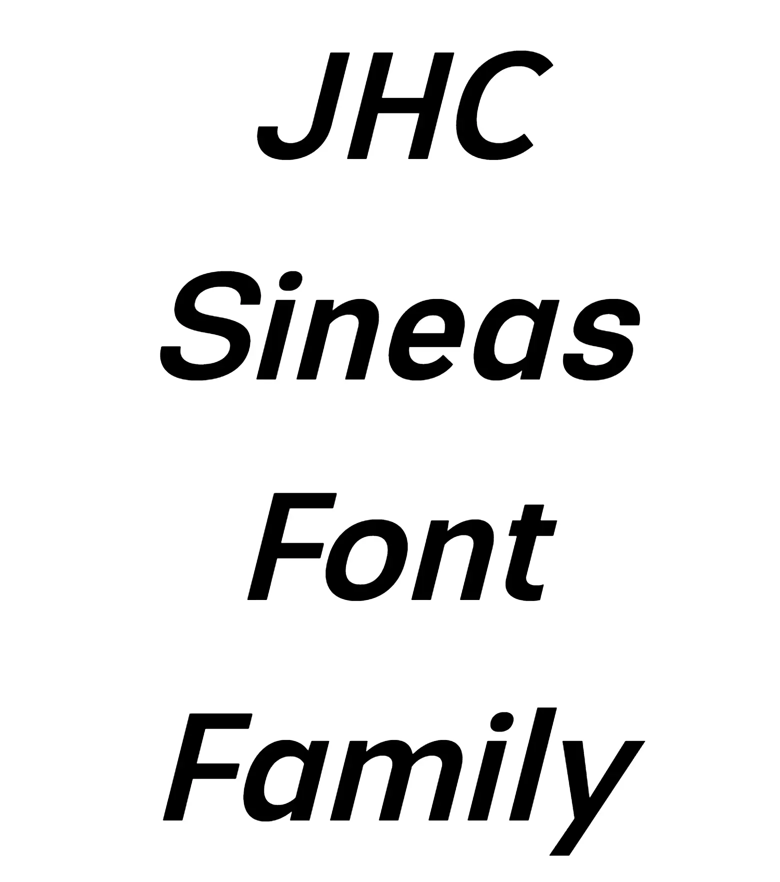 JHC Sineas Font Family