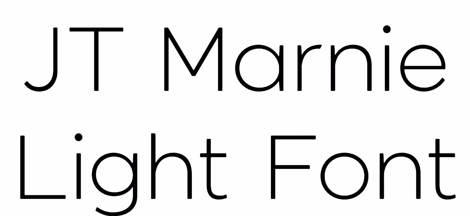 JT Marnie Light Font