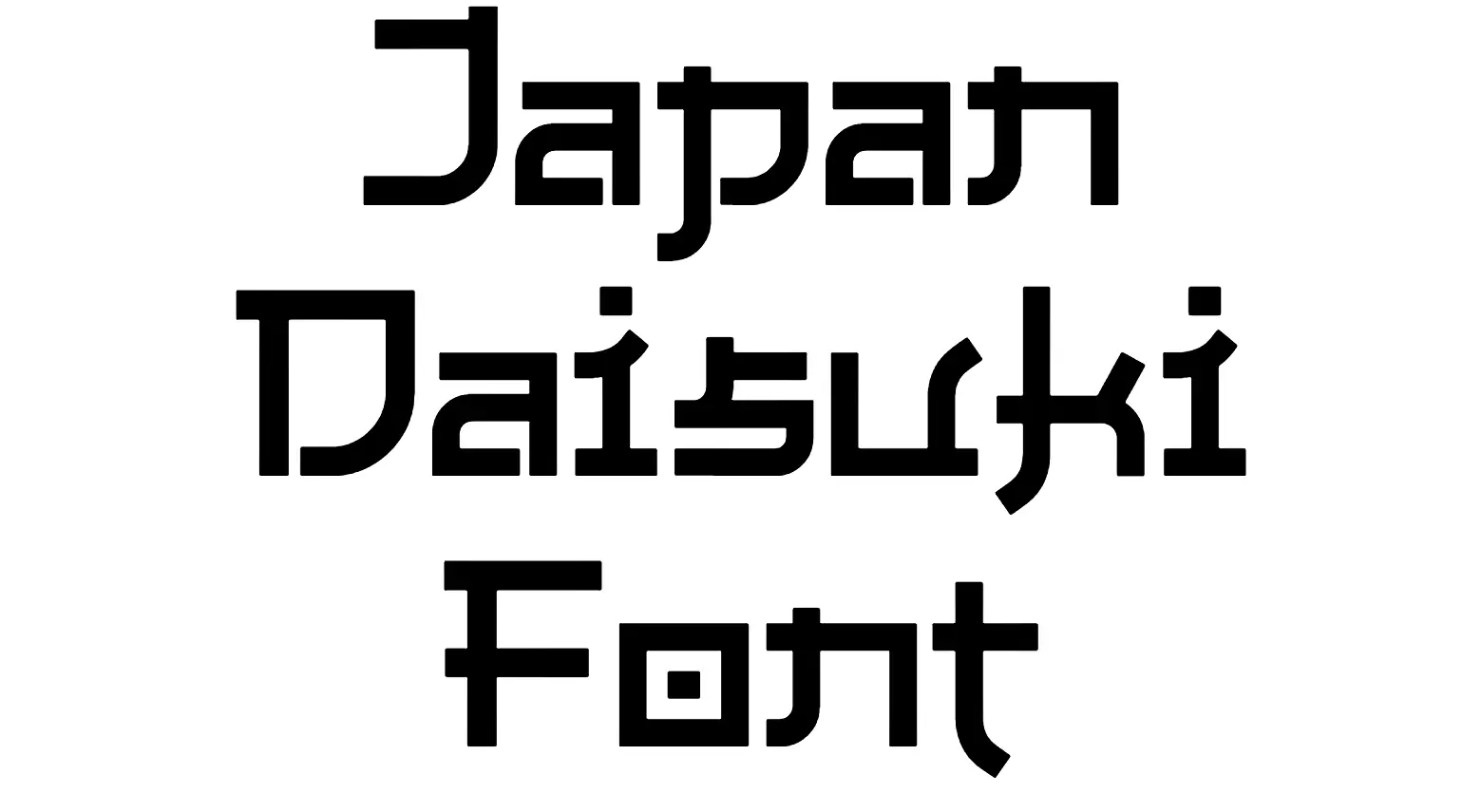 Japan Daisuki Font