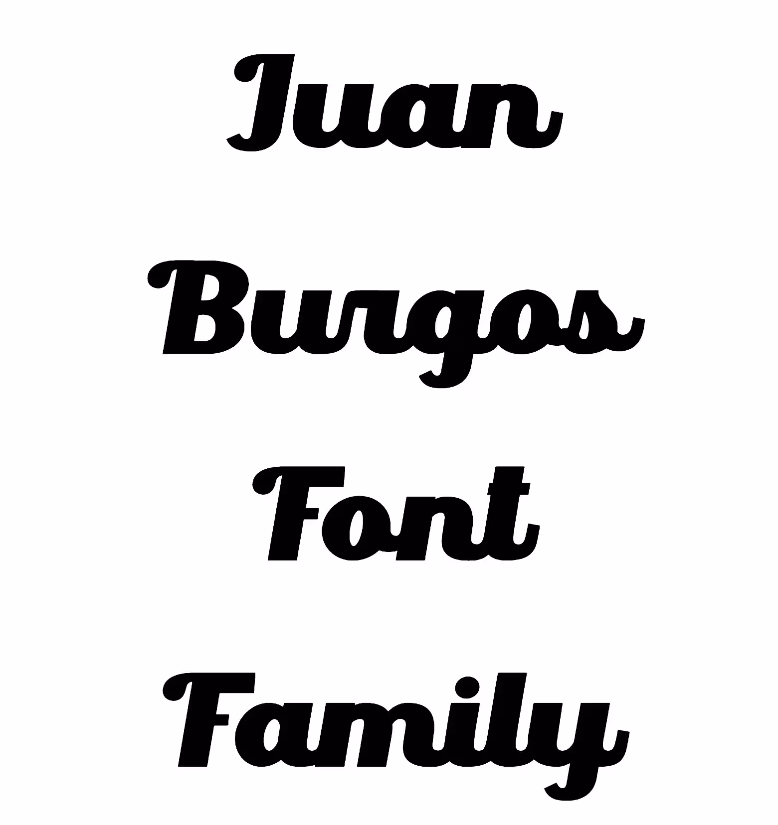 Juan Burgos Font Family