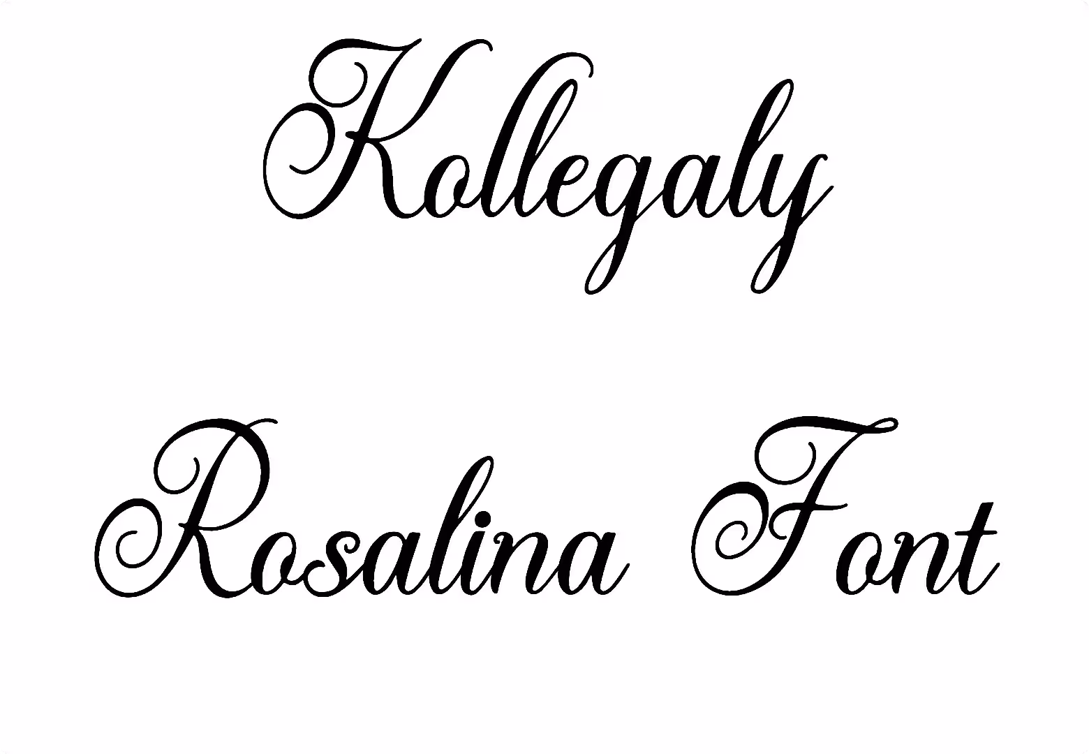 Kollegaly Rosalina Font