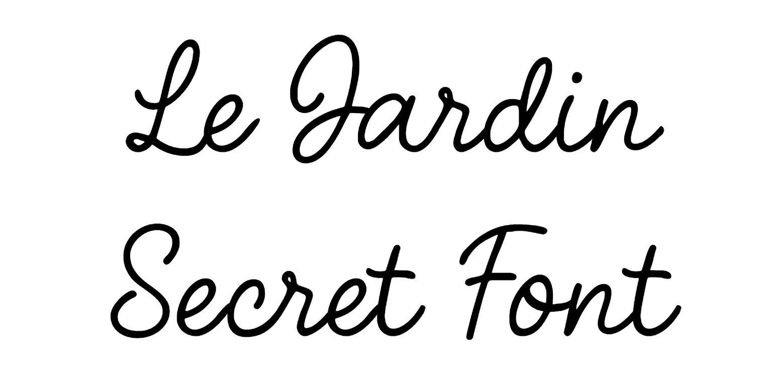 Le Jardin Secret Font
