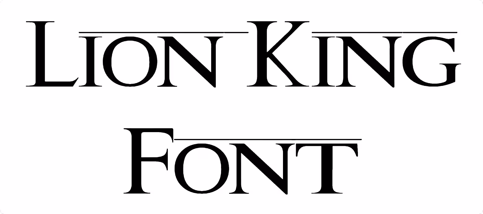 Lion King Font