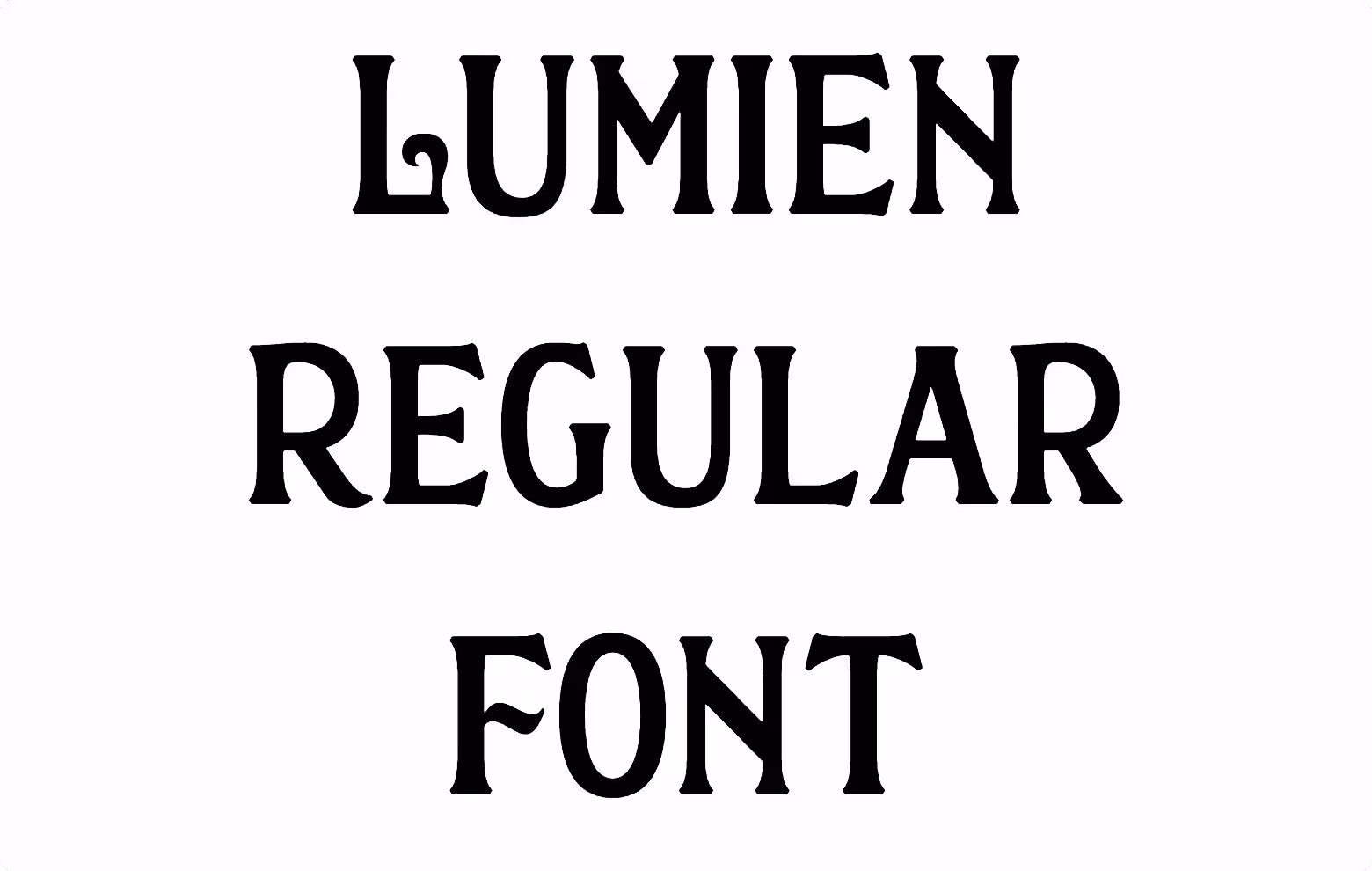 Lumien Regular Font