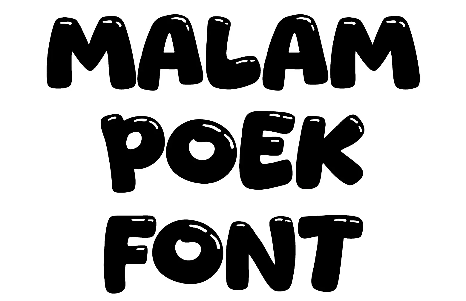 Malam Poek Font