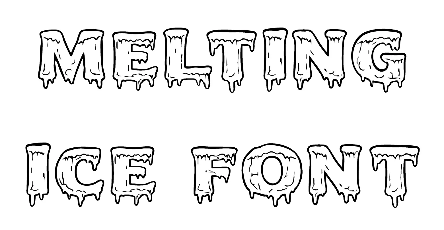 Melting Ice Font