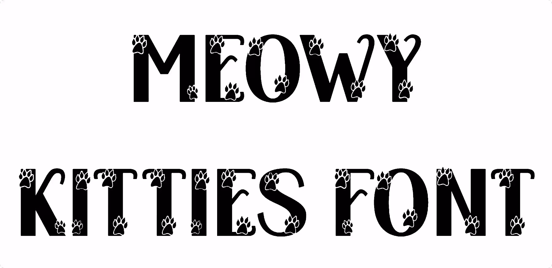 Meowy Kitties Font