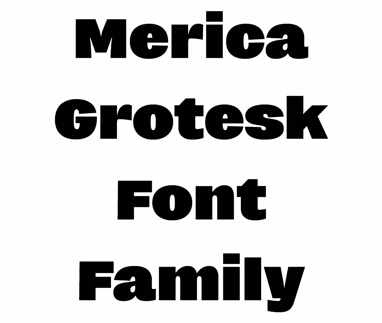 Merica Grotesk Font Family