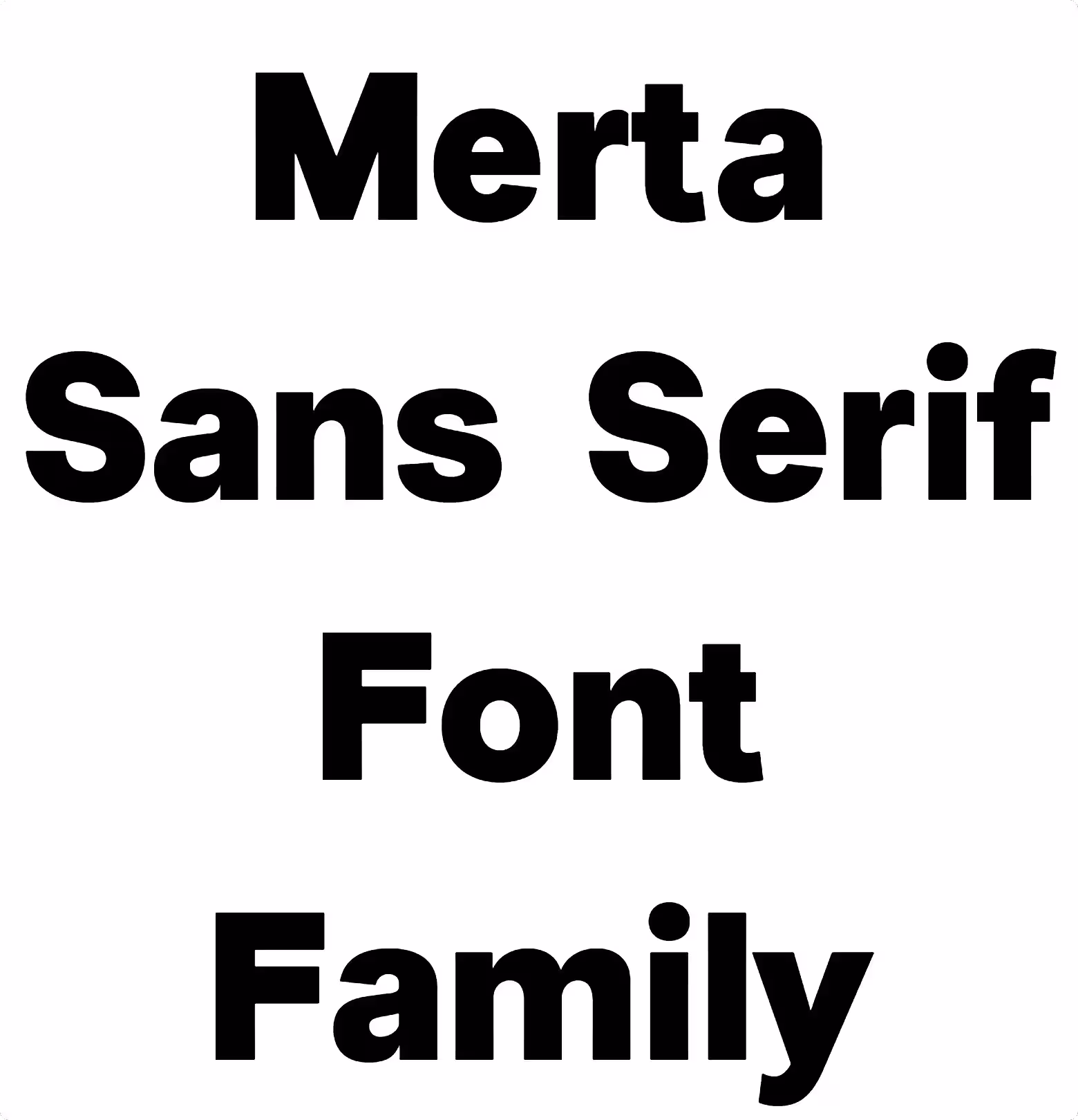 Merta Sans Serif Font Family
