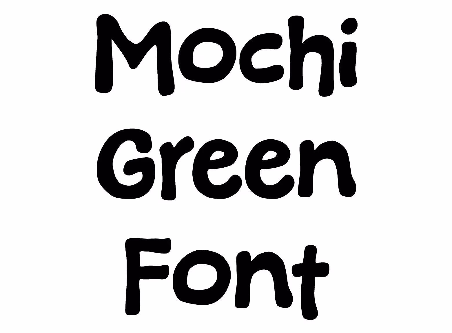 Mochi Green Font