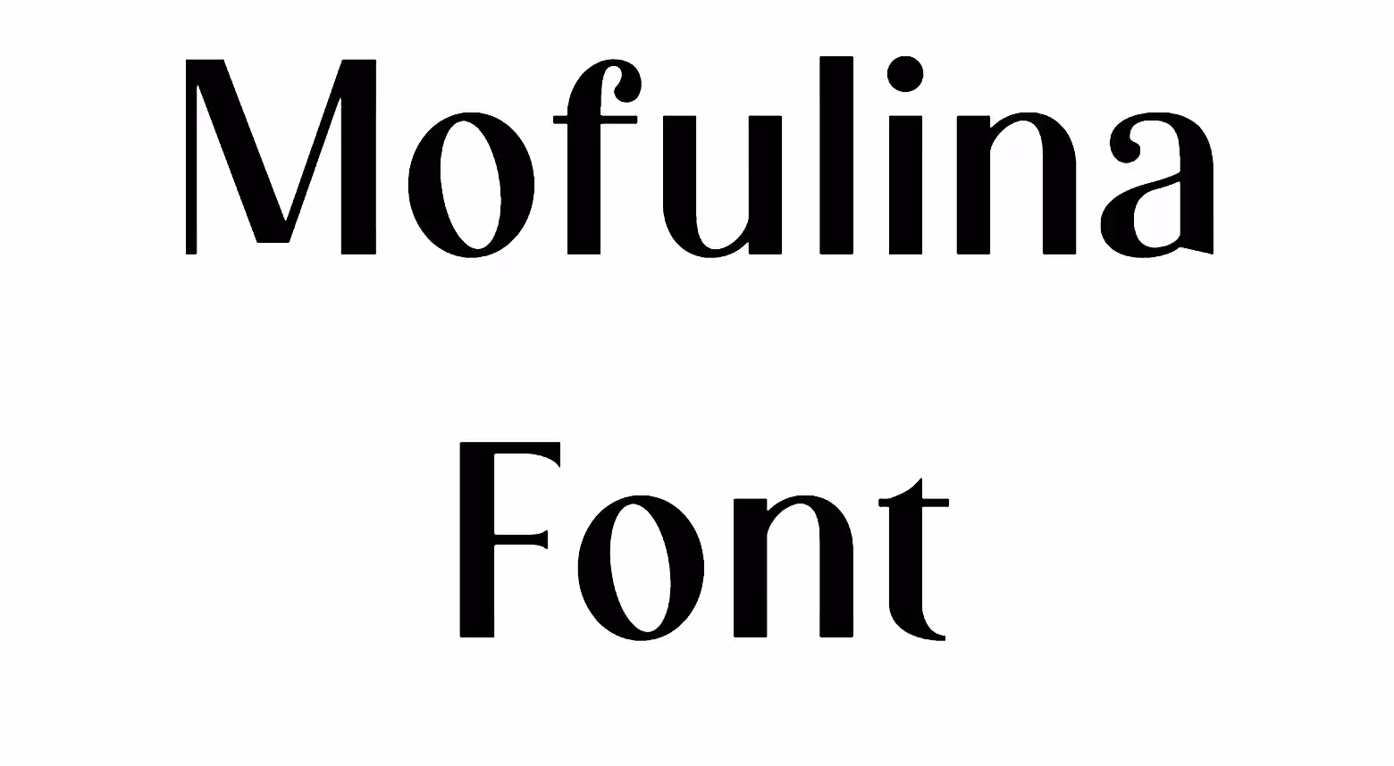 Mofulina Font