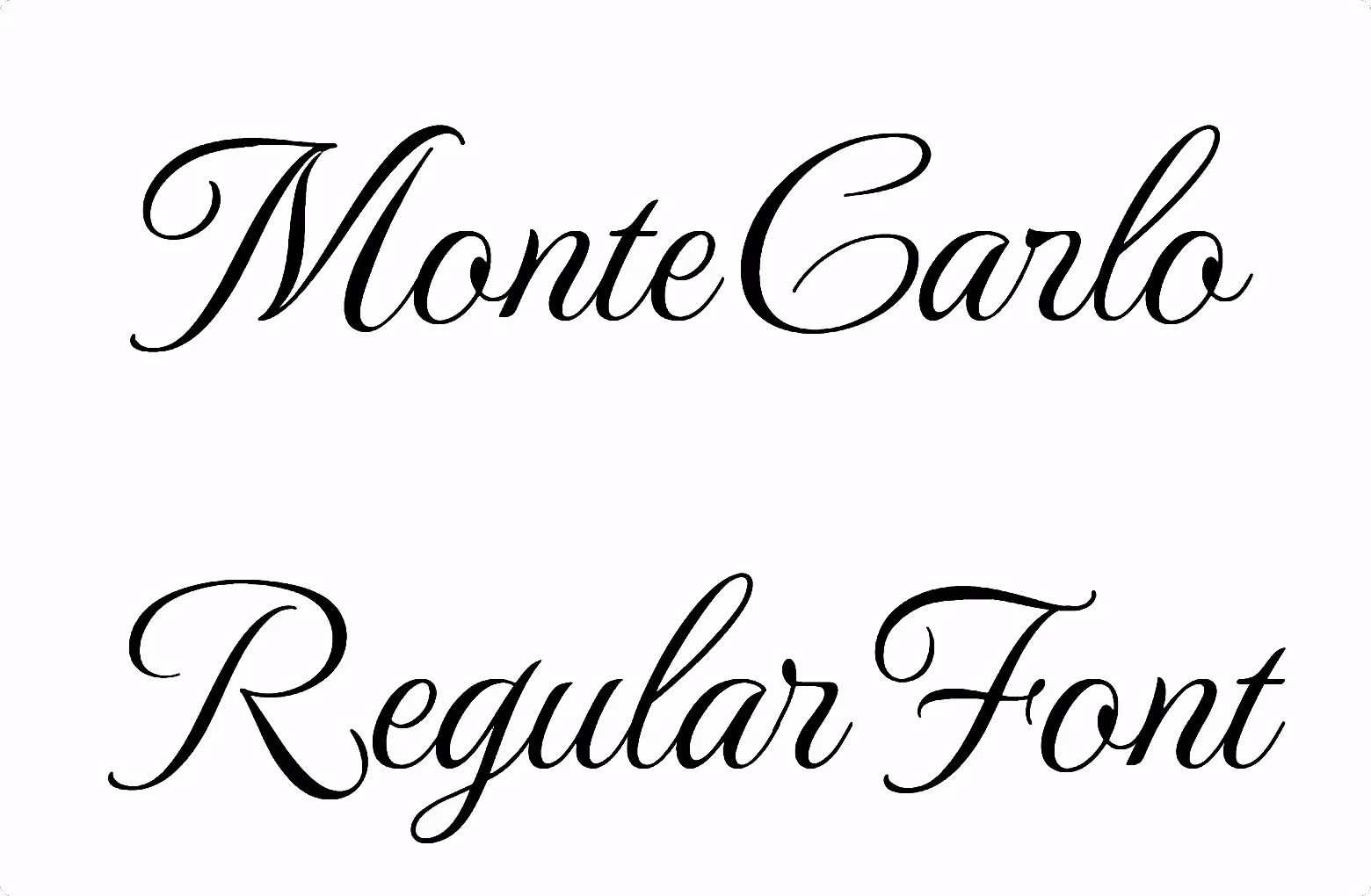 MonteCarlo Regular Font