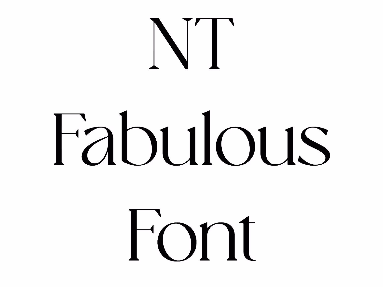 NT Fabulous Font
