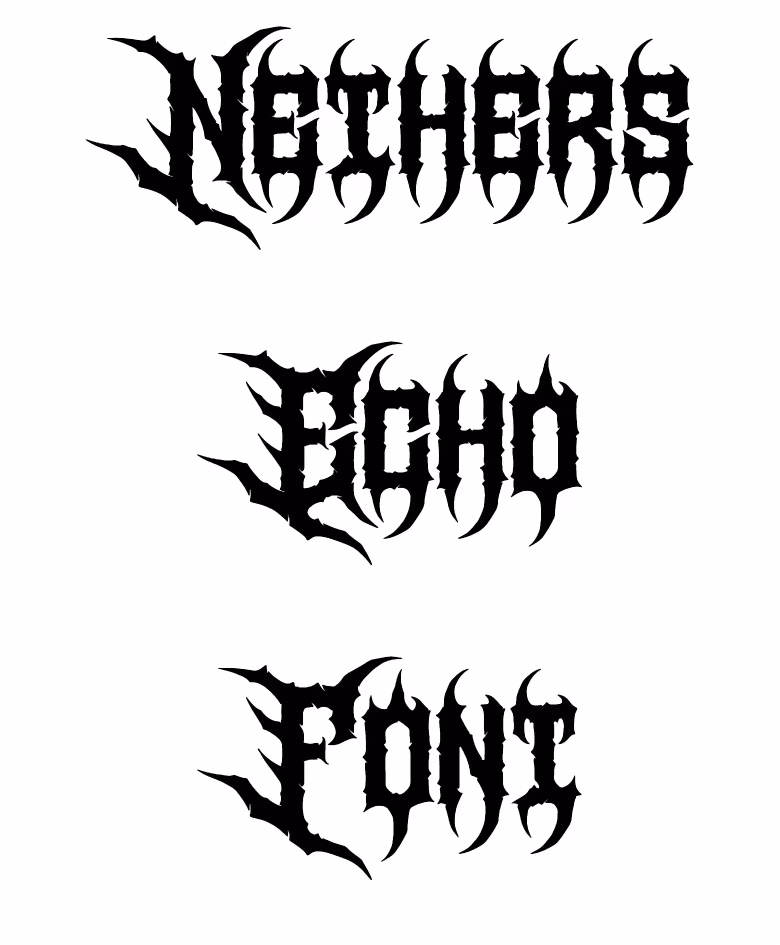 Nethers Echo Font