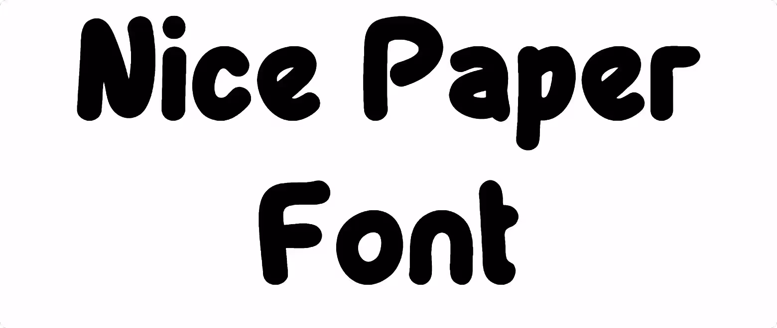 Nice Paper Font