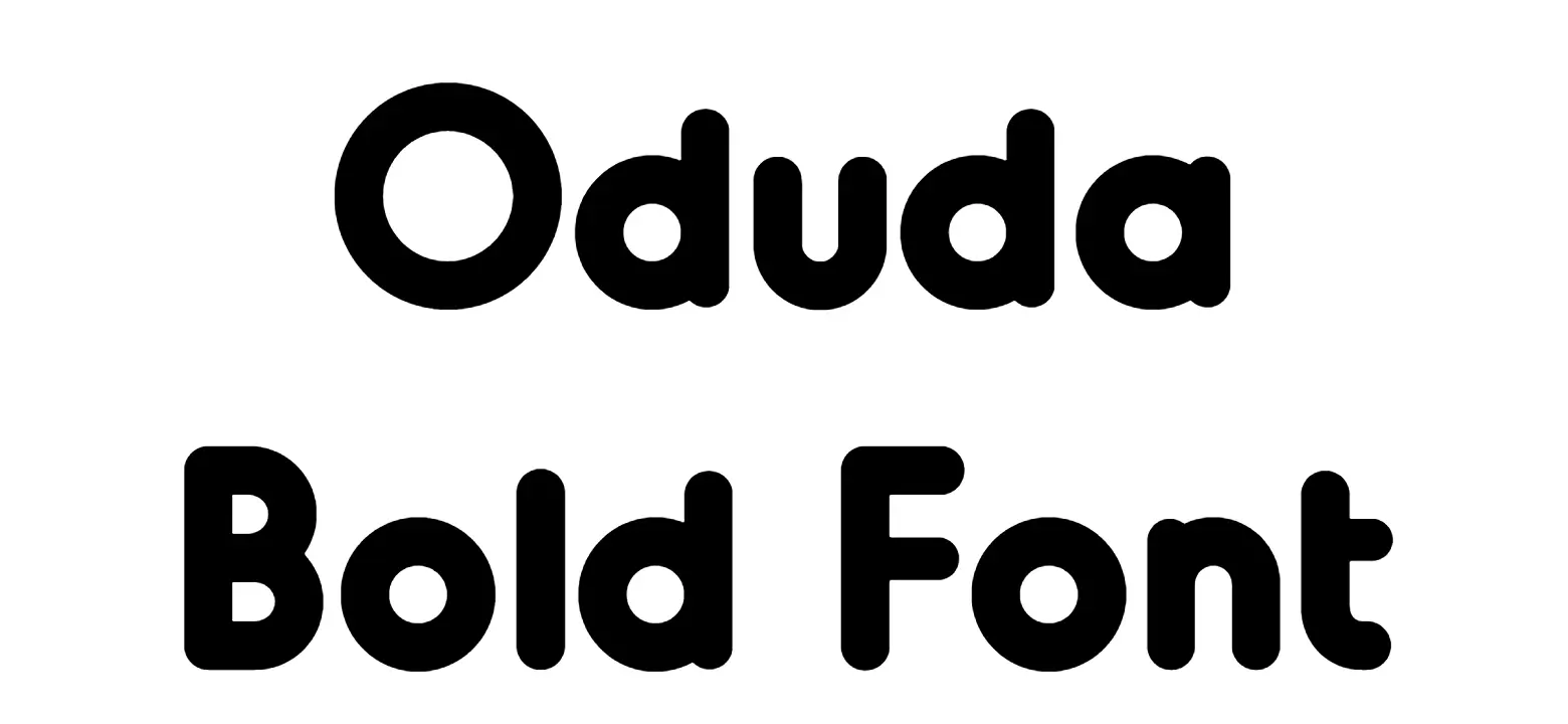Oduda Bold Font