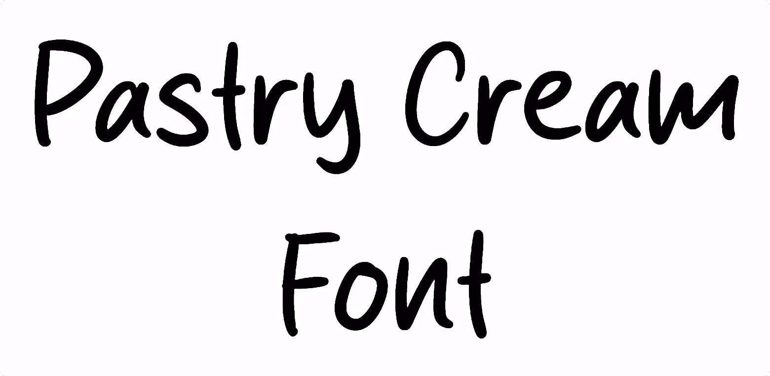 Pastry Cream Font