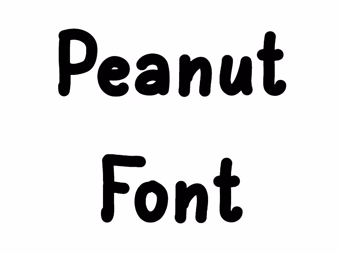 Peanut Font