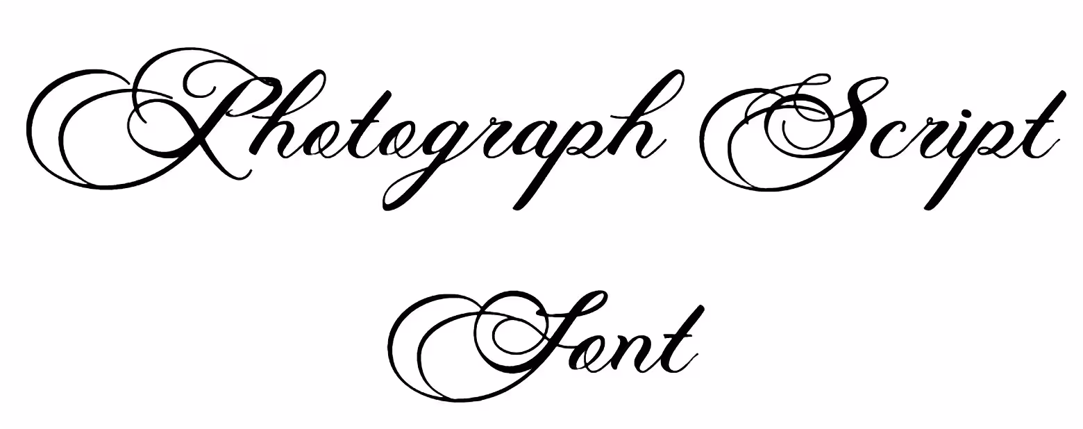 Photograph Script Font