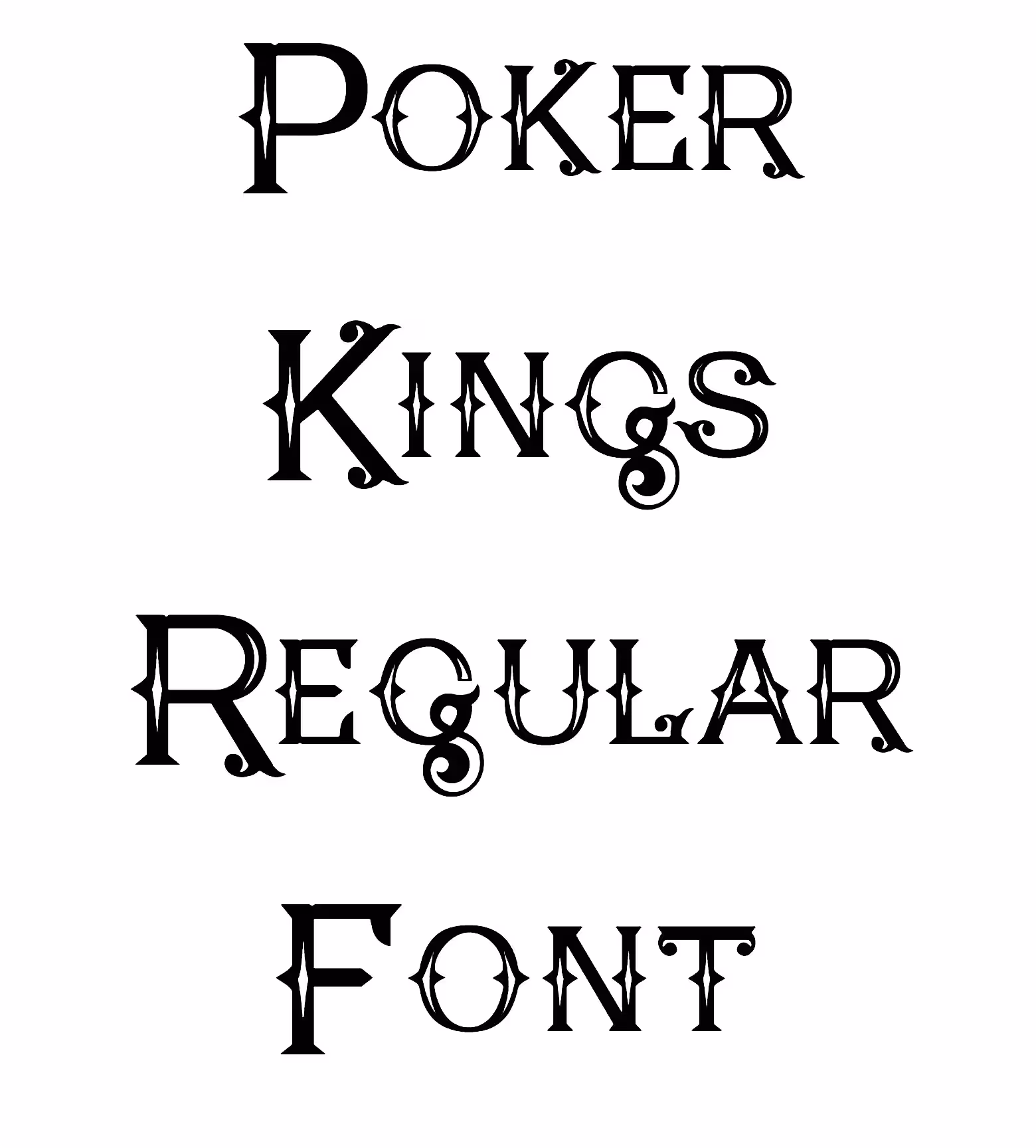 Poker Kings Regular Font