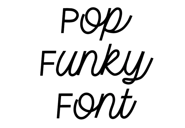 Pop Funky Font