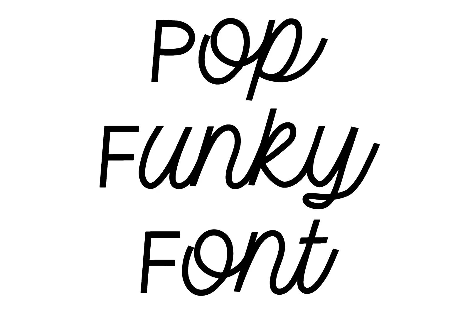 Pop Funky Font