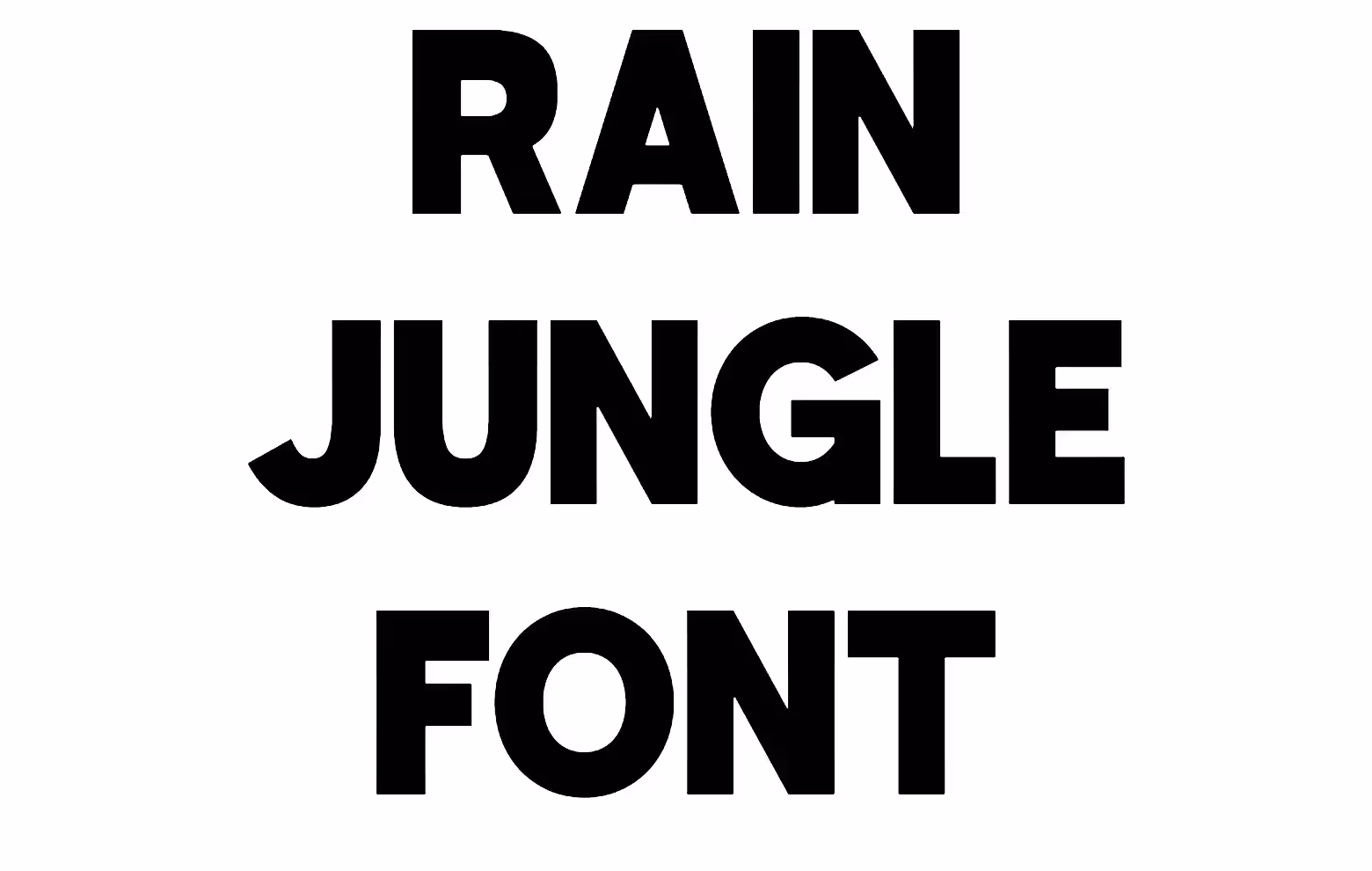 Rain Jungle Font