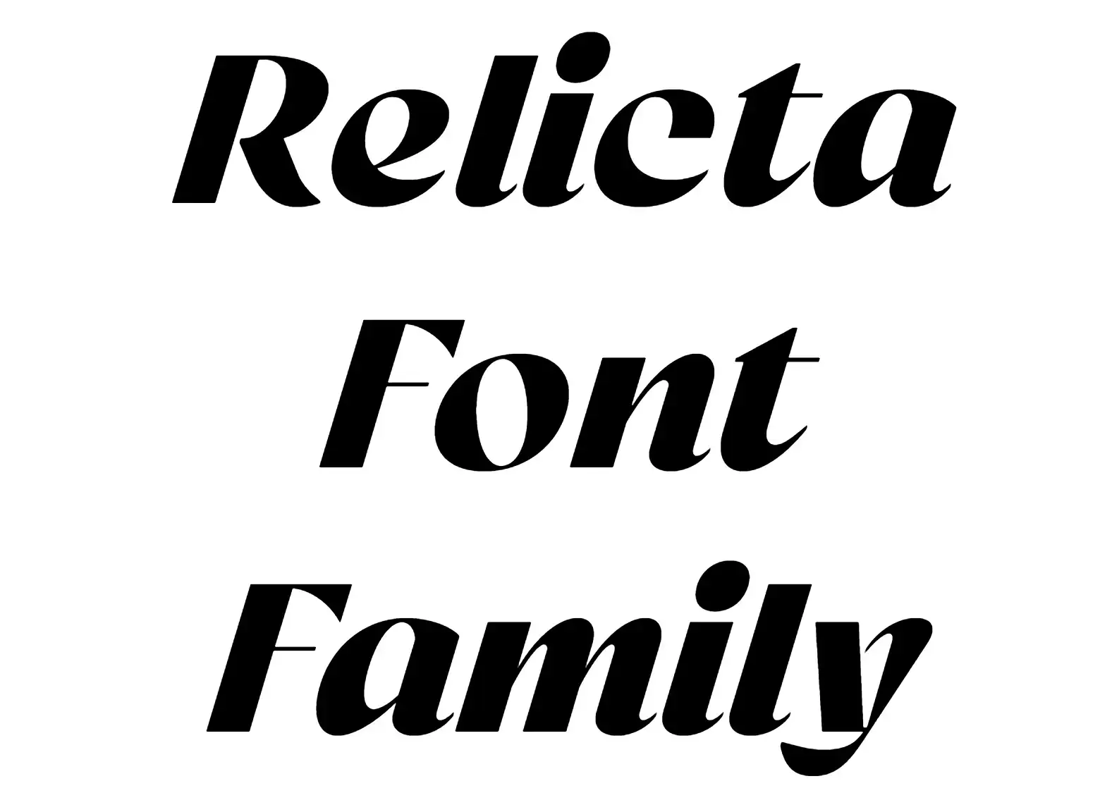 Relicta Font Family