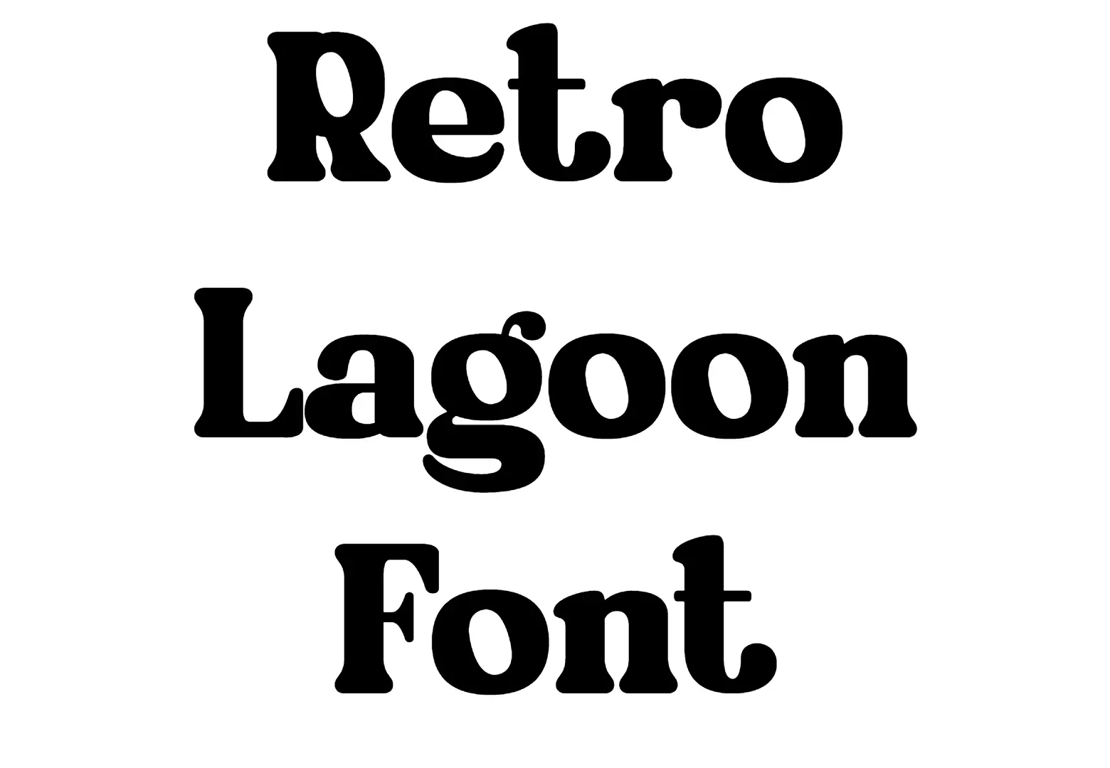 Retro Lagoon Font
