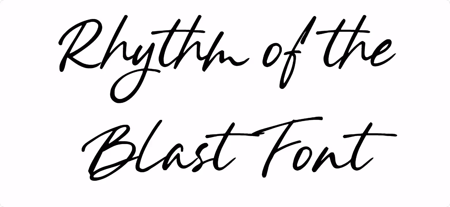 Rhythm of the Blast Font