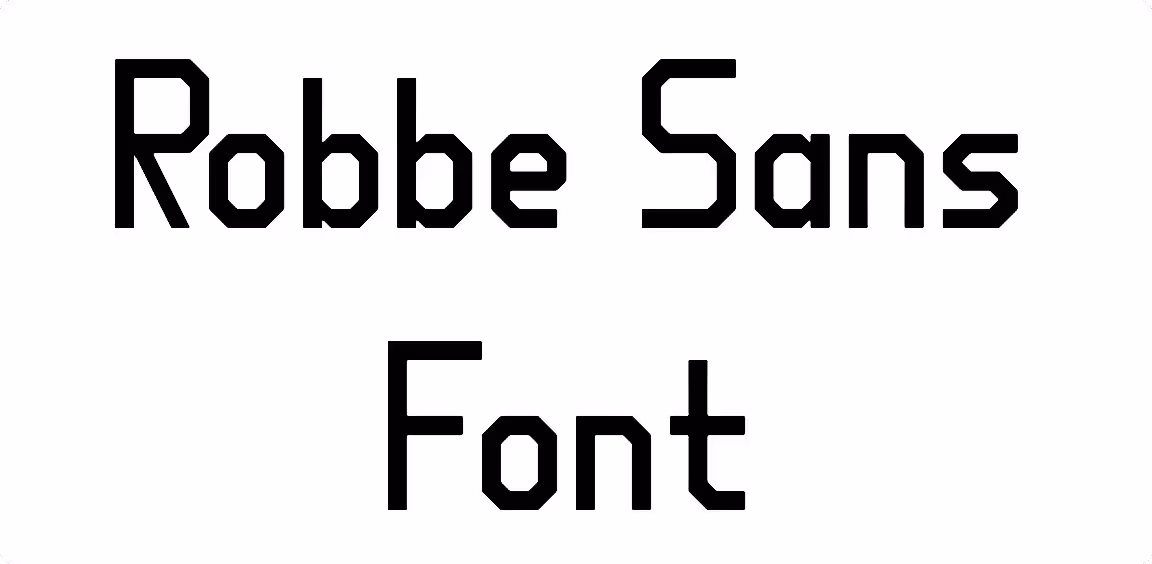 Robbe Sans Font