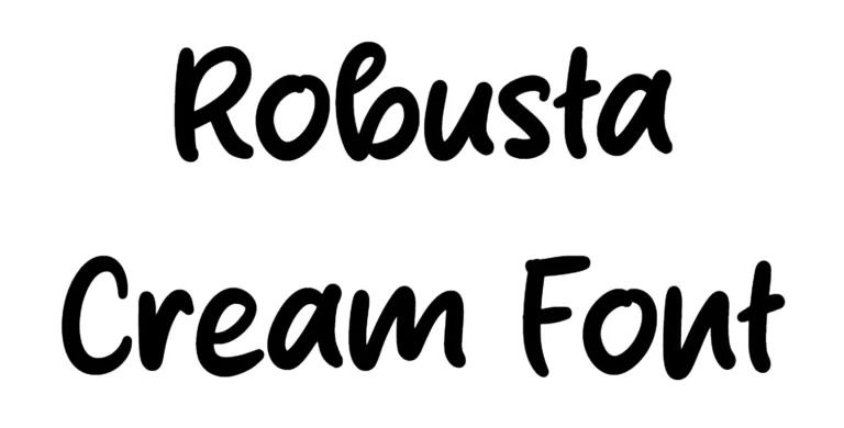 Robusta Cream Font