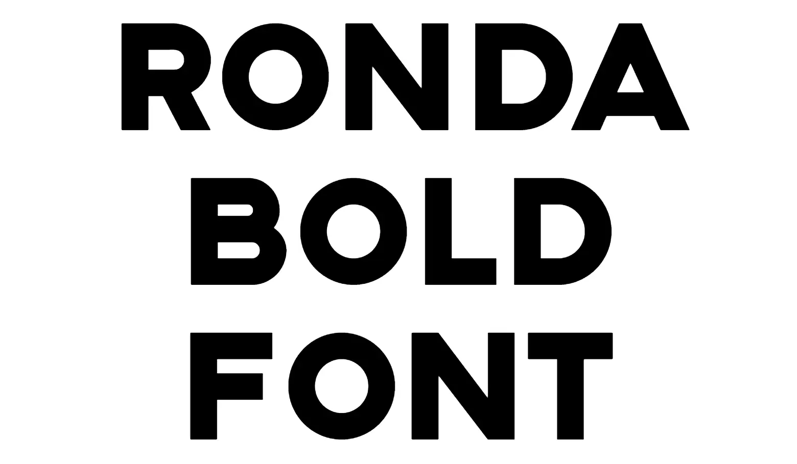 Ronda Bold Font