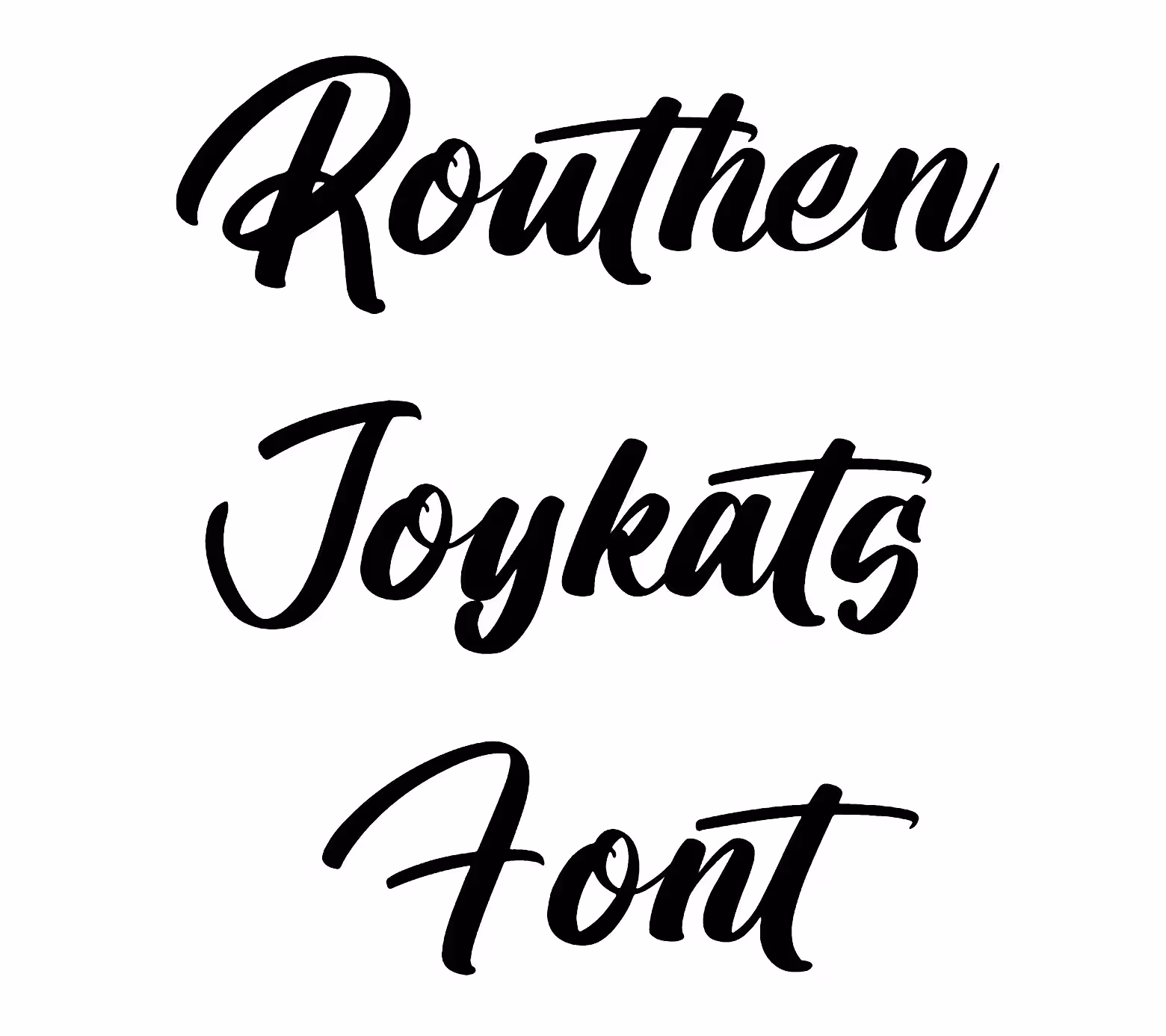 Routhen Joykats Font